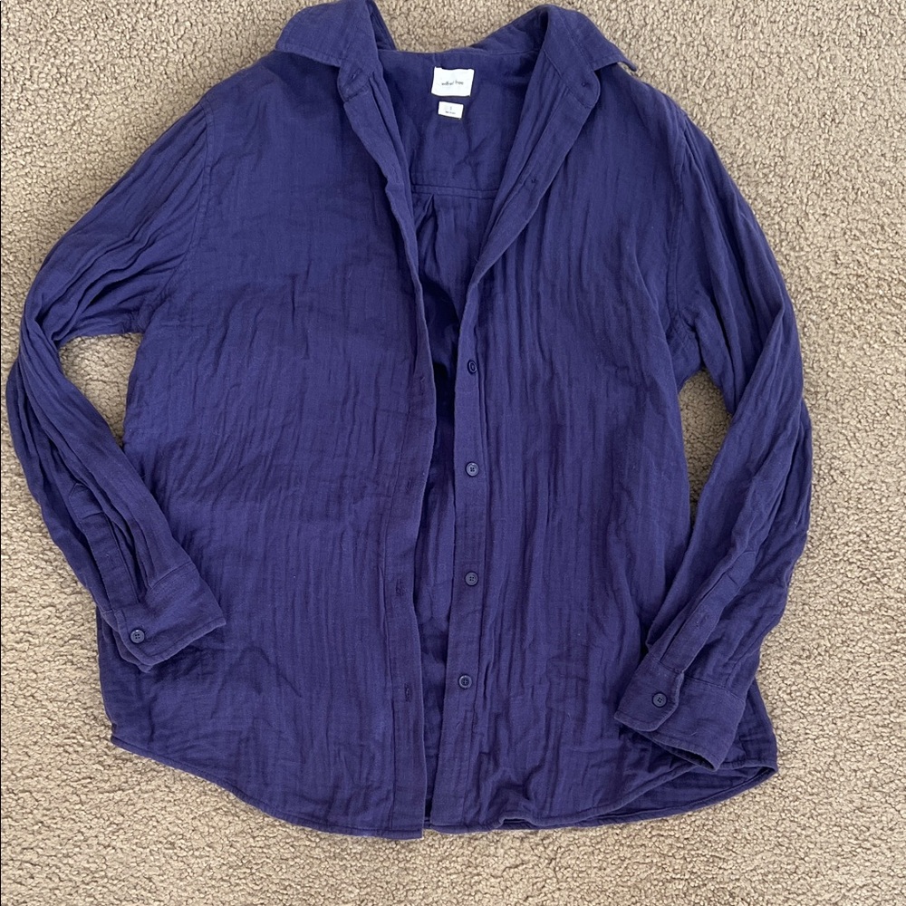 Aritzia Wilfred Free Gauze Shirt Size Small